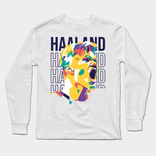 Erling Haaland Pop Art 1 Long Sleeve T-Shirt